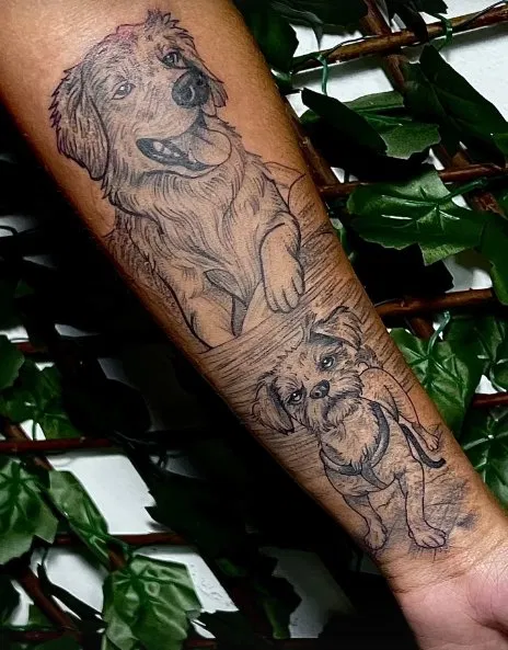 Tattoo animais cachorro